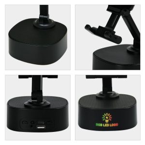 Wireless Fast Charger 15W with BT Speaker and RGB LED Logo - Image 5