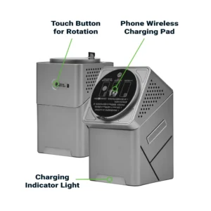 3-in-1 Rotating Wireless Charging Station 15W Fast Charging - Image 8