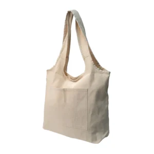 Cotton Hobo Bags with Front Pocket, 10 oz (340 GSM) - Image 1