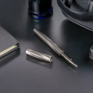Rollerball Pens Swirl Design in Gunmetal Finish with PU Leather Box - Image 6
