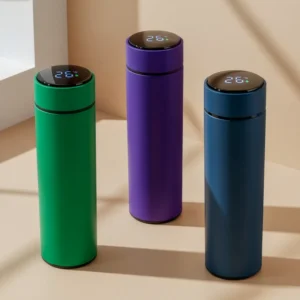 Smart Temperature LED Display Bottles in Soft Touch Finish - 500ml - Image 3