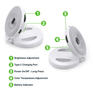 Pocket Selfie Ring Light with MagSafe, Bi-Color LED, 180° Flip Design - Image 6