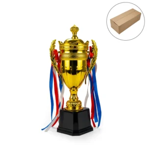 Small Cup Trophy with Removable Ribbon Attached to Both Handles - Image 1