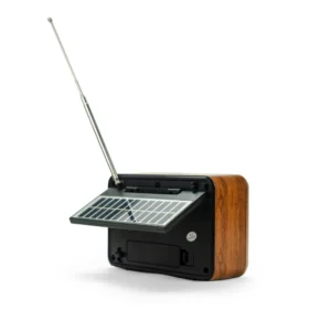 Vintage Design Bluetooth Speaker with Radio and Solar Panel - Image 8