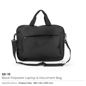 Laptop and Document Bags with Detachable Shoulder Strap - Image 5