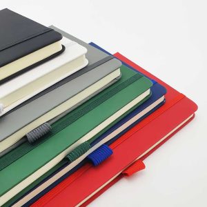 A5 PU Notebooks with Pen Holder - Image 3