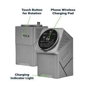 3-in-1 Rotating Wireless Charging Station 15W Fast Charging - Image 9